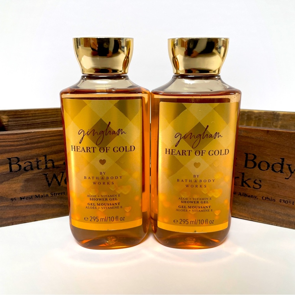 Bath & Body Works Gingham Heart of Gold Shower Gel x 2